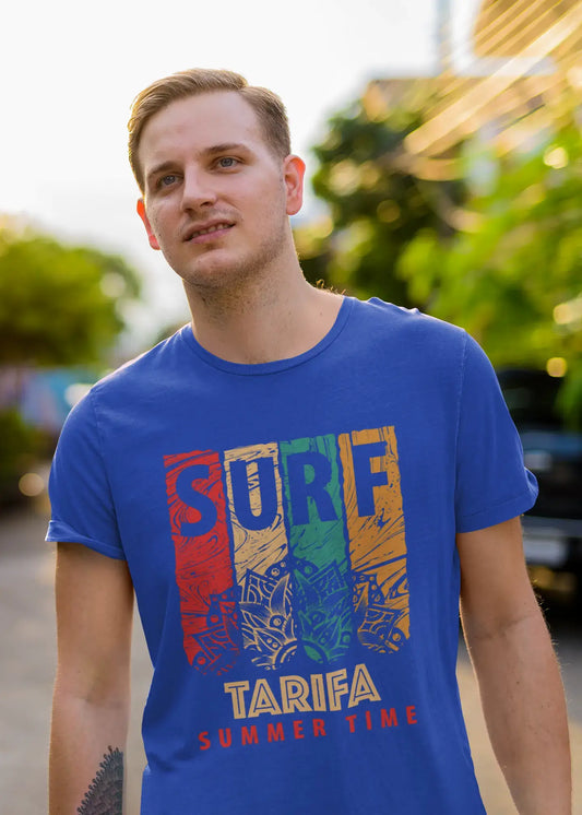 T-Shirt <span>Graphique</span> <span>Homme</span> Surf Summer Time TARIFA <span>Bleu Royal</span>