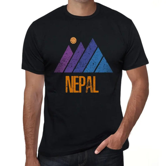 Men's Graphic T-Shirt Mountain Nepal Eco-Friendly Limited Edition Short Sleeve Tee-Shirt Vintage Birthday Gift Novelty