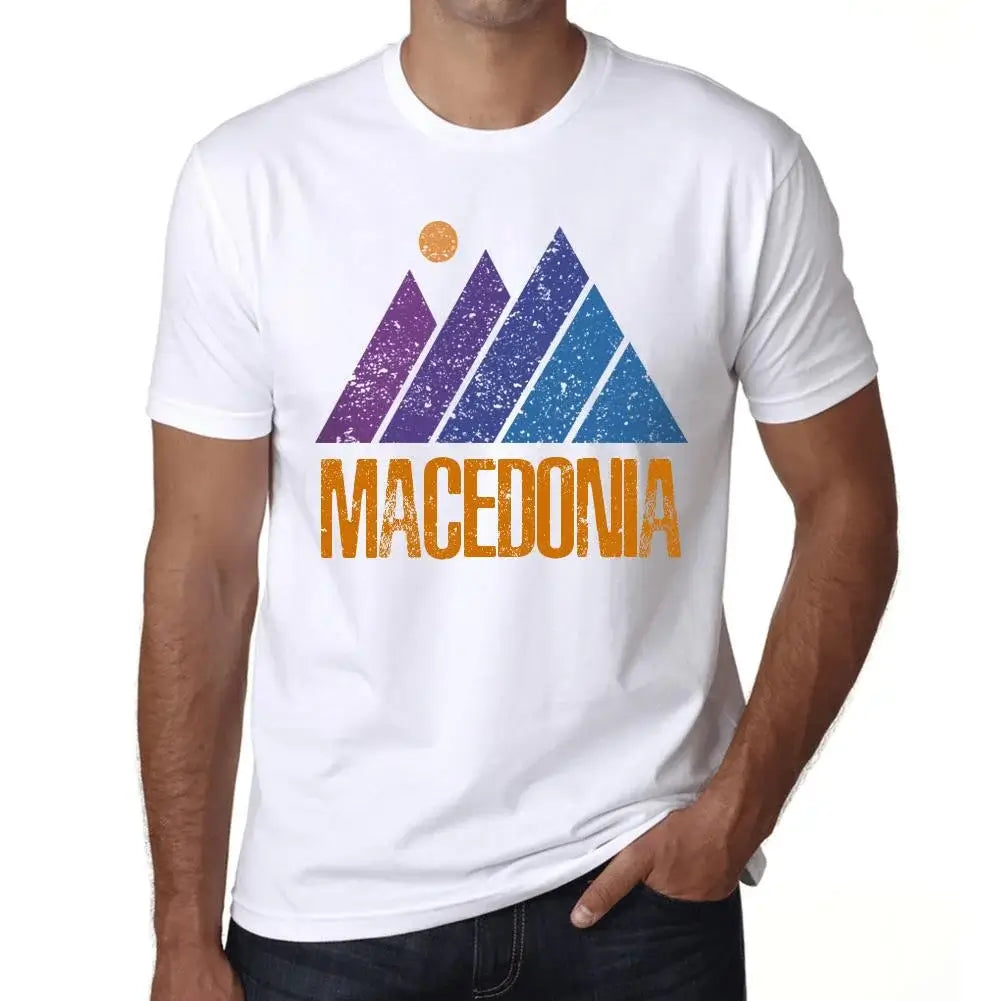 Men's Graphic T-Shirt Mountain Macedonia Eco-Friendly Limited Edition Short Sleeve Tee-Shirt Vintage Birthday Gift Novelty