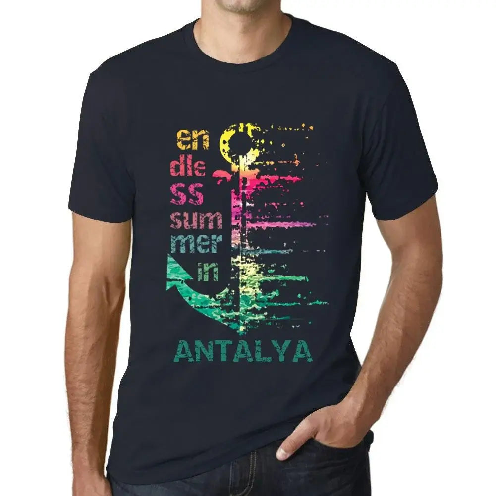 Men's Graphic T-Shirt Endless Summer In Antalya Eco-Friendly Limited Edition Short Sleeve Tee-Shirt Vintage Birthday Gift Novelty