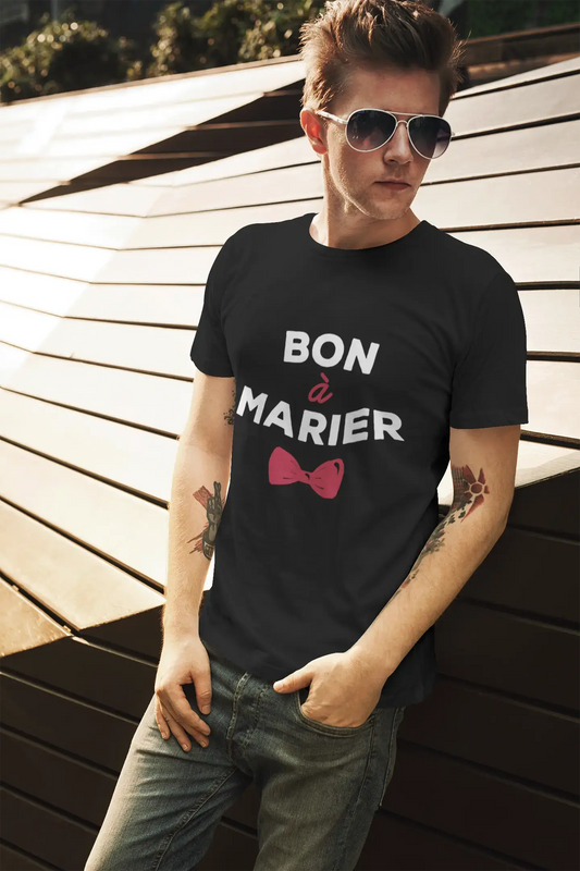 Men's Vintage Tee Shirt Graphic T shirt Bon à Marier Navy