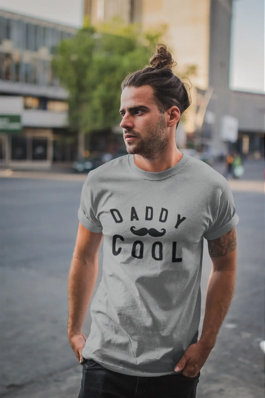 Men's Vintage Tee Shirt Graphic T shirt Daddy Cool Grey Marl