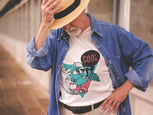 Men's Graphic T-Shirt Funky Grampa COOL Grey Marl