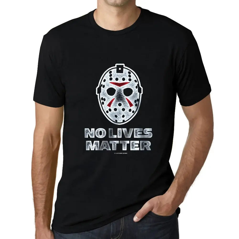 Men's Graphic T-Shirt No Lives Matter Ski Mask Eco-Friendly Limited Edition Short Sleeve Tee-Shirt Vintage Birthday Gift Novelty