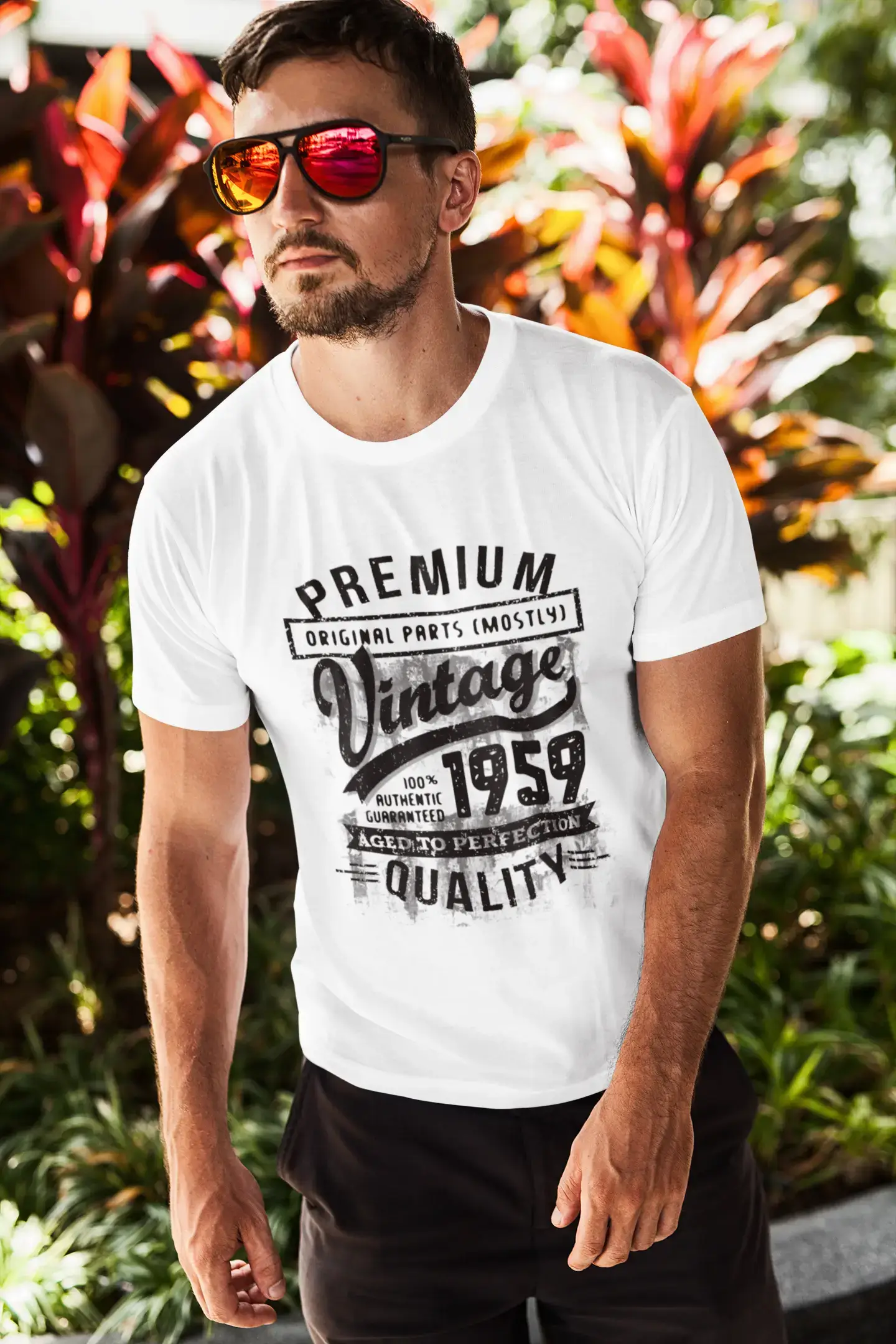Ultrabasic - Homme Graphique 1959 Aged to Perfection T-Shirt - Cadeau d'anniversaire pour 60 Ans