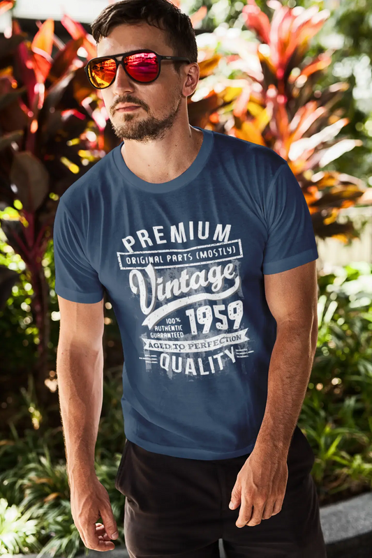 Ultrabasic - Homme Graphique 1959 Aged to Perfection T-Shirt - Cadeau d'anniversaire pour 60 Ans