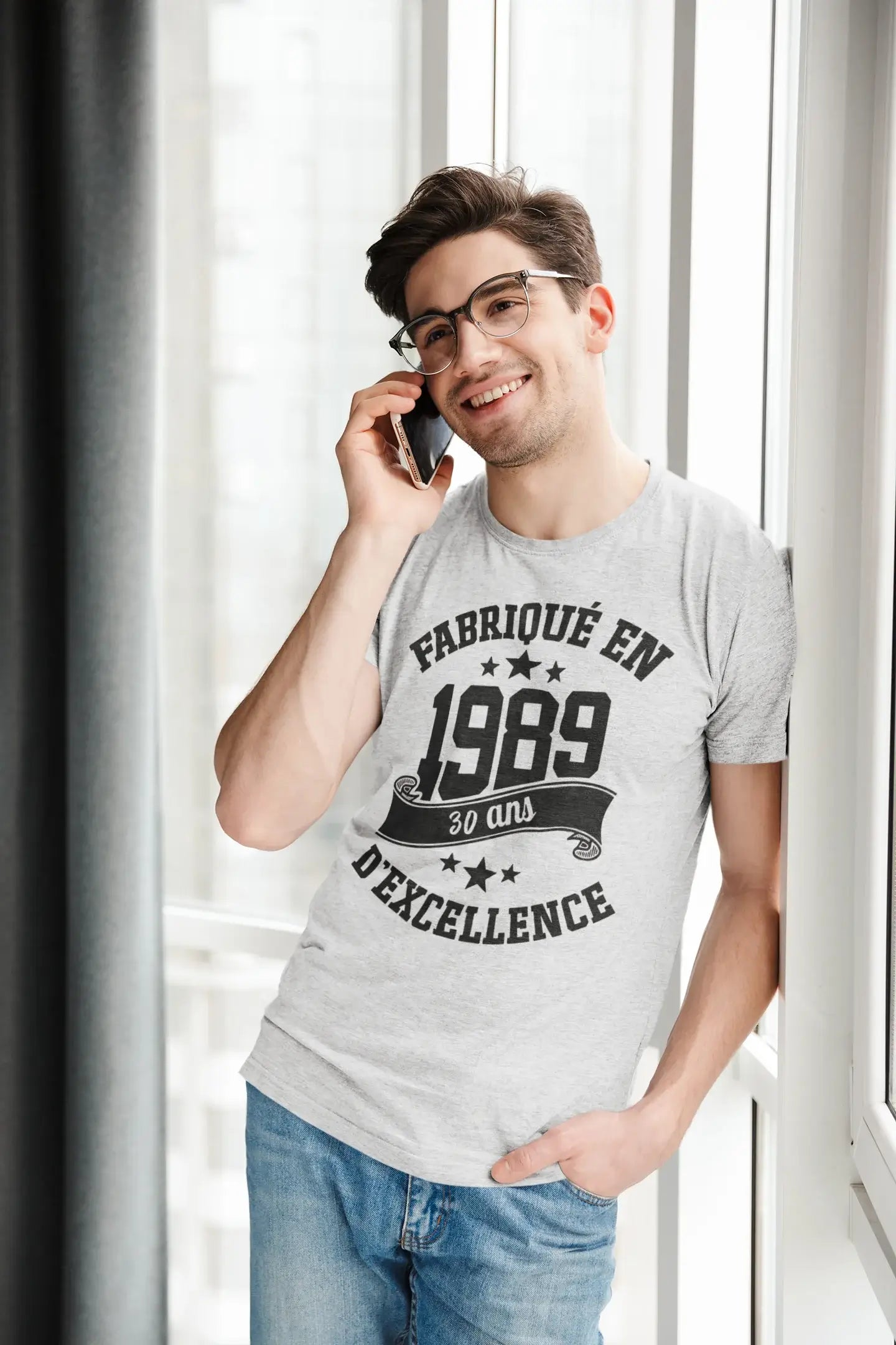 ULTRABASIC - Fabriqué en 1989, 30 Ans d'être Génial Unisex T-Shirt Blanco