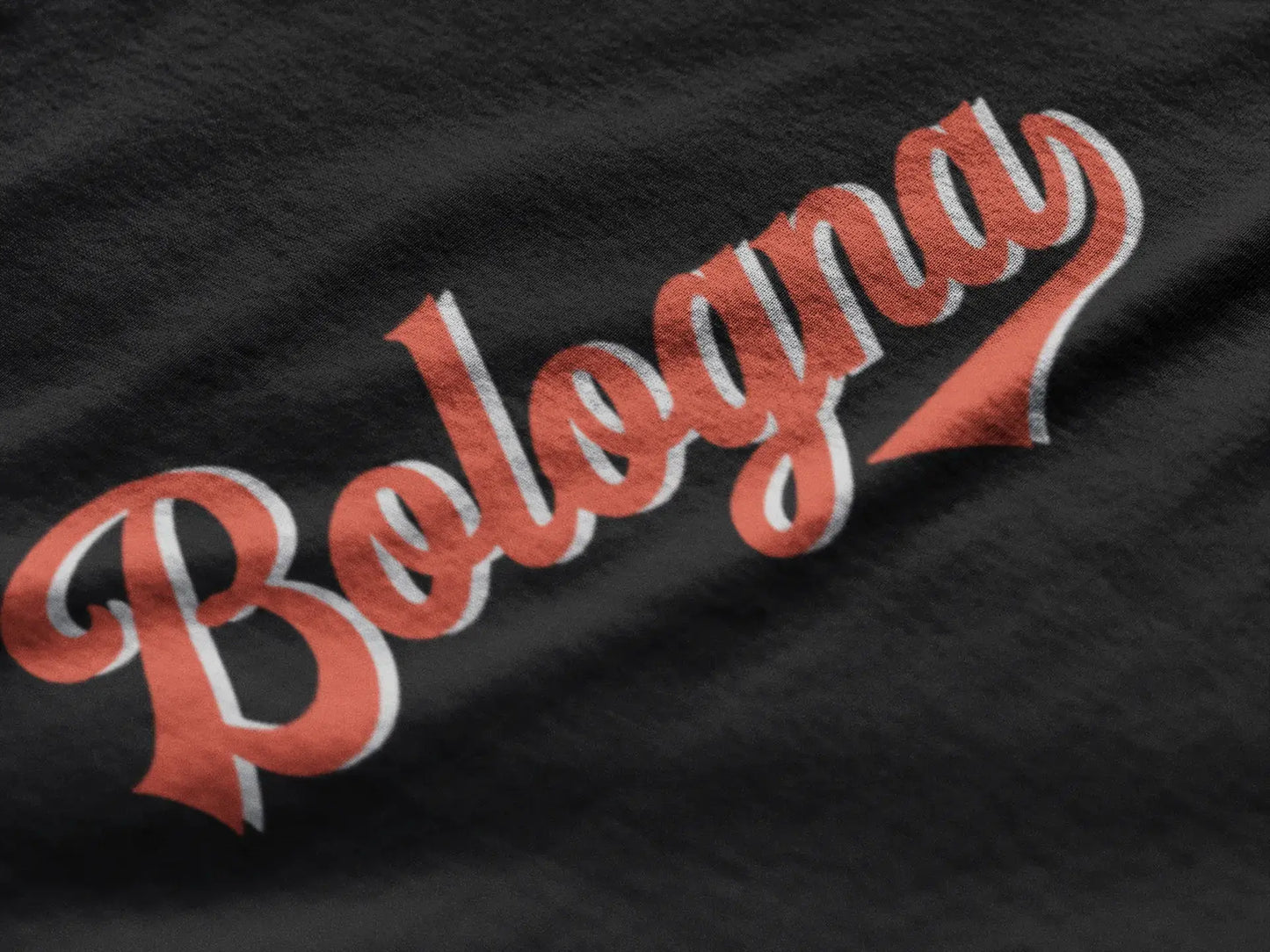 ULTRABASIC - Graphic Men's Bologna T-Shirt Printed Letters Vintage White