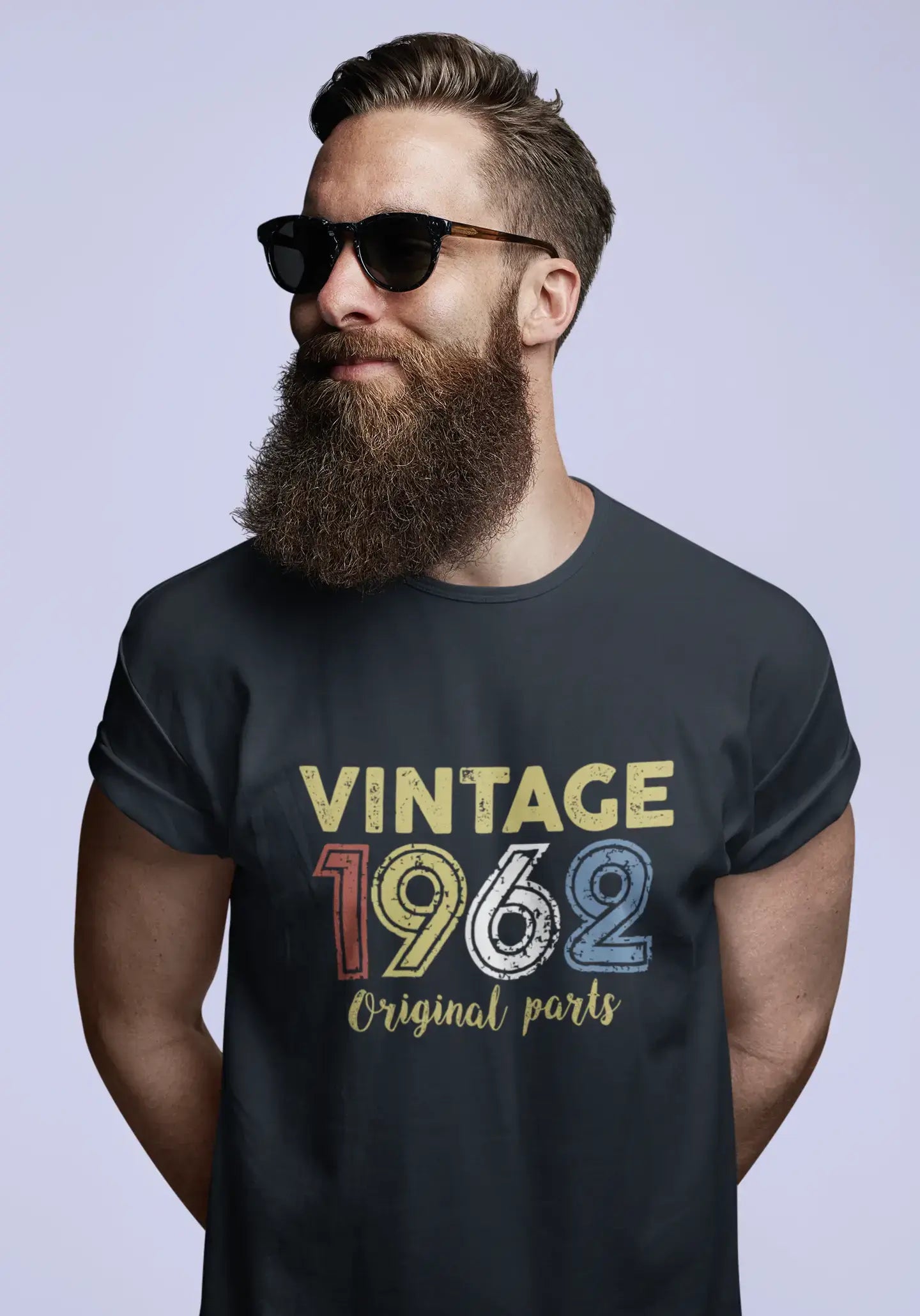 ULTRABASIC - Graphic Printed Men's Vintage 1962 T-Shirt Deep Black