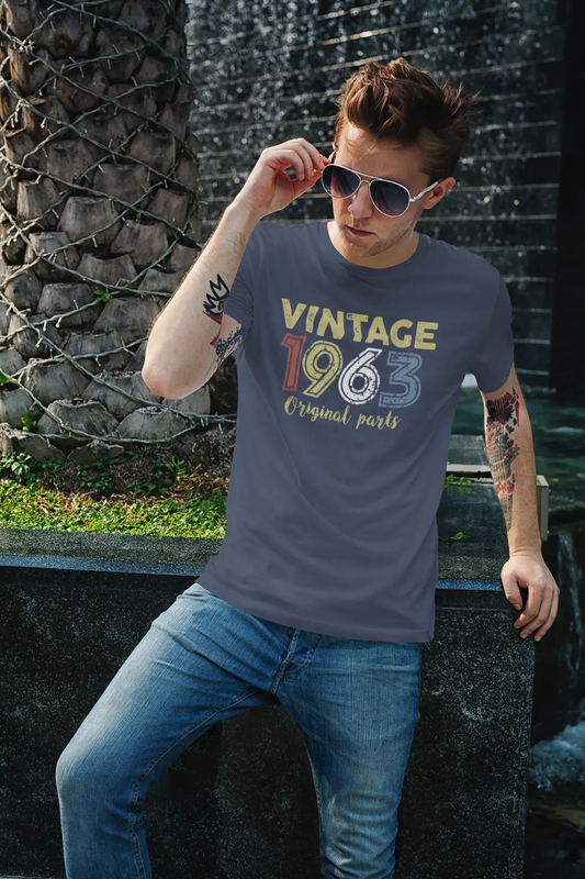 ULTRABASIC - Graphic Printed Men's Vintage 1963 T-Shirt Denim