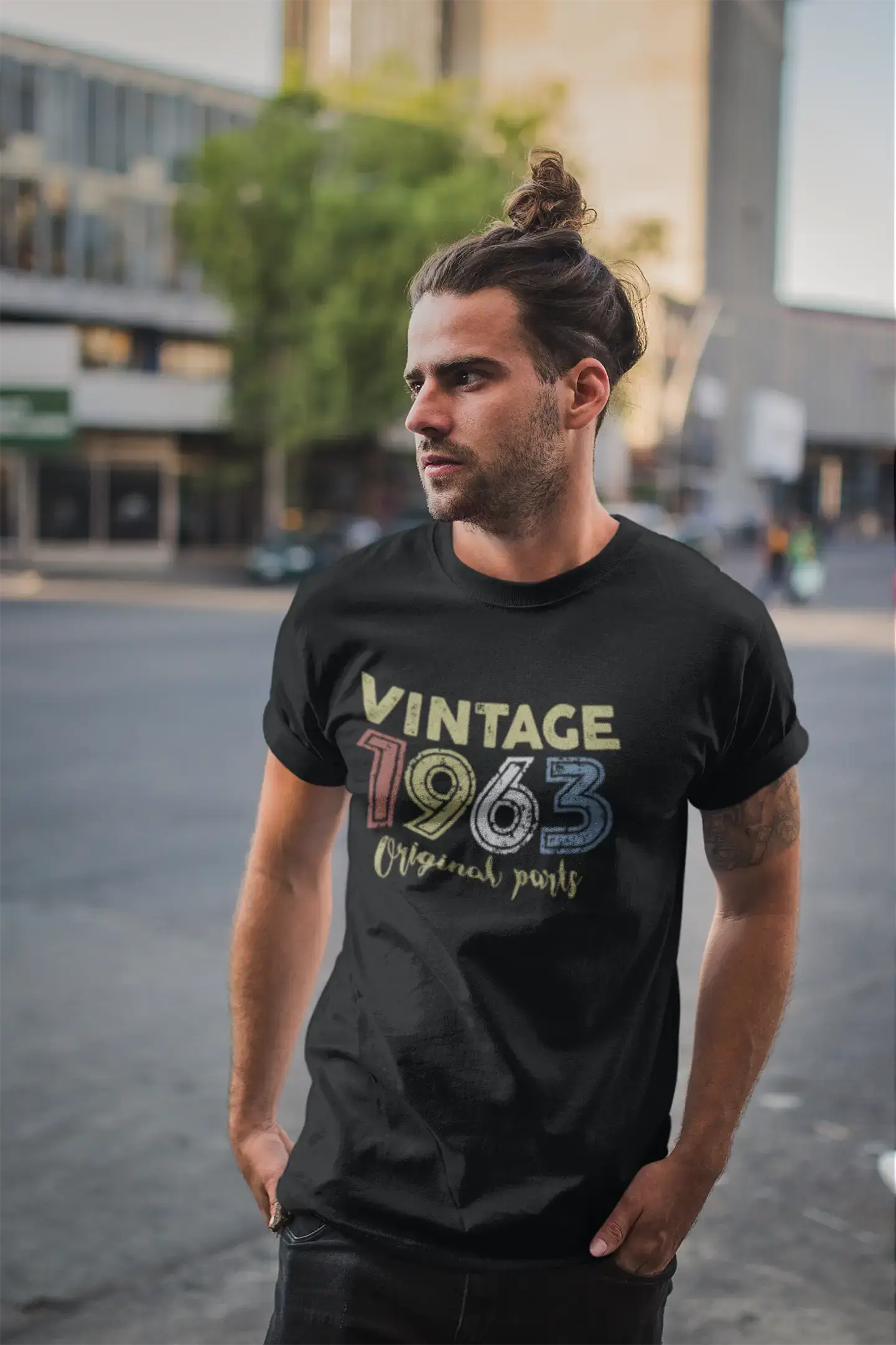 ULTRABASIC - Graphic Printed Men's Vintage 1963 T-Shirt Deep Black
