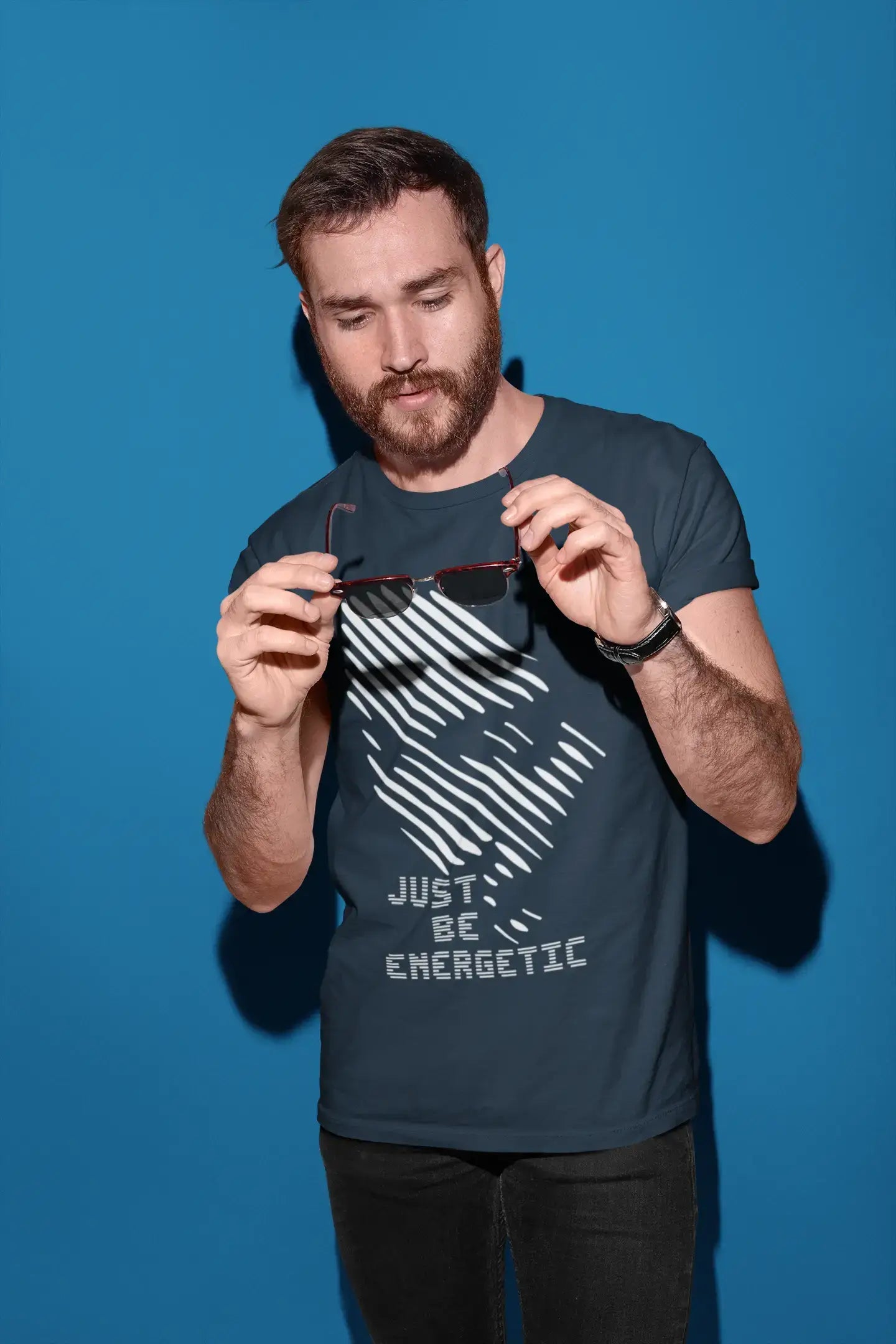 ULTRABASIC - Men's Graphic T-Shirt Just be ENERGETIC