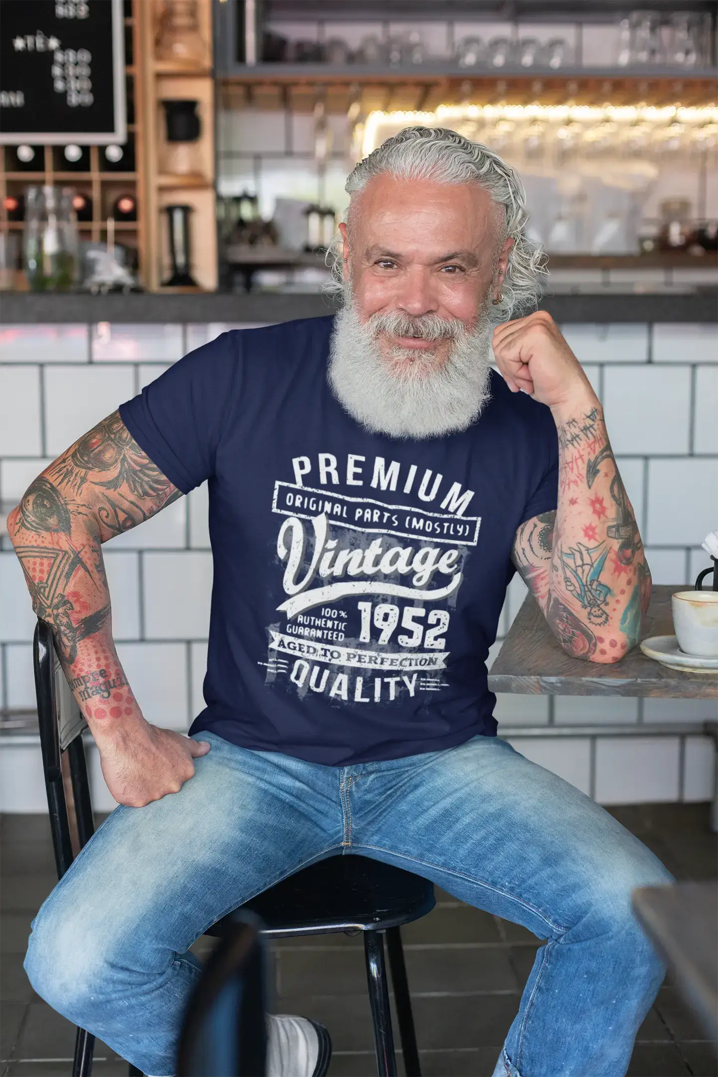 Ultrabasic - Homme T-Shirt Graphique 1952 Aged to Perfection Tee Shirt Cadeau d'anniversaire