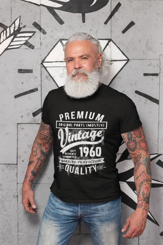 ULTRABASIC - Graphic Men's 1960 Aged to Perfection Birthday Gift T-Shirt