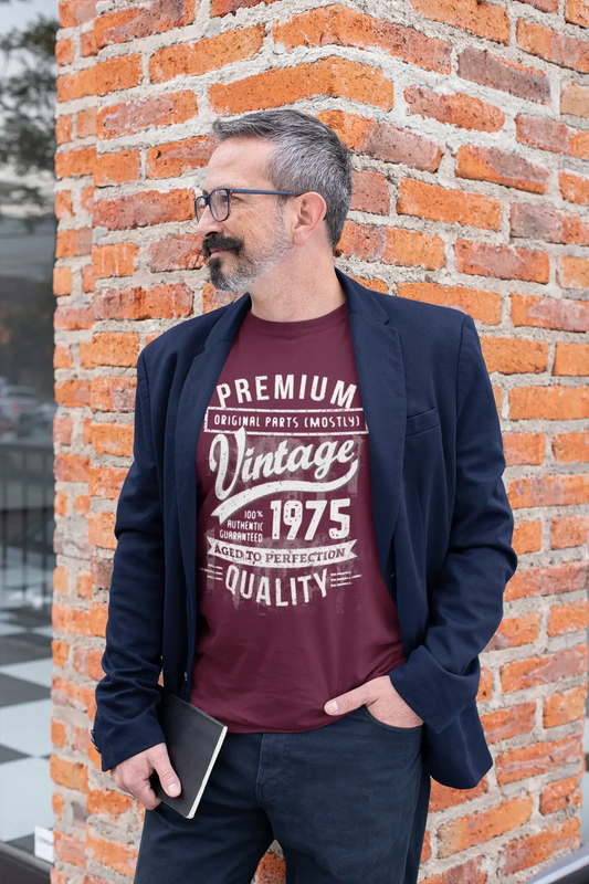 ULTRABASIC - Graphic Men's 1975 Aged to Perfection Birthday Gift T-Shirt