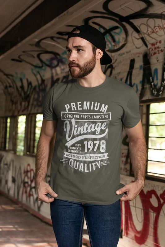 ULTRABASIC - Graphic Men's 1978 Aged to Perfection Birthday Gift T-Shirt
