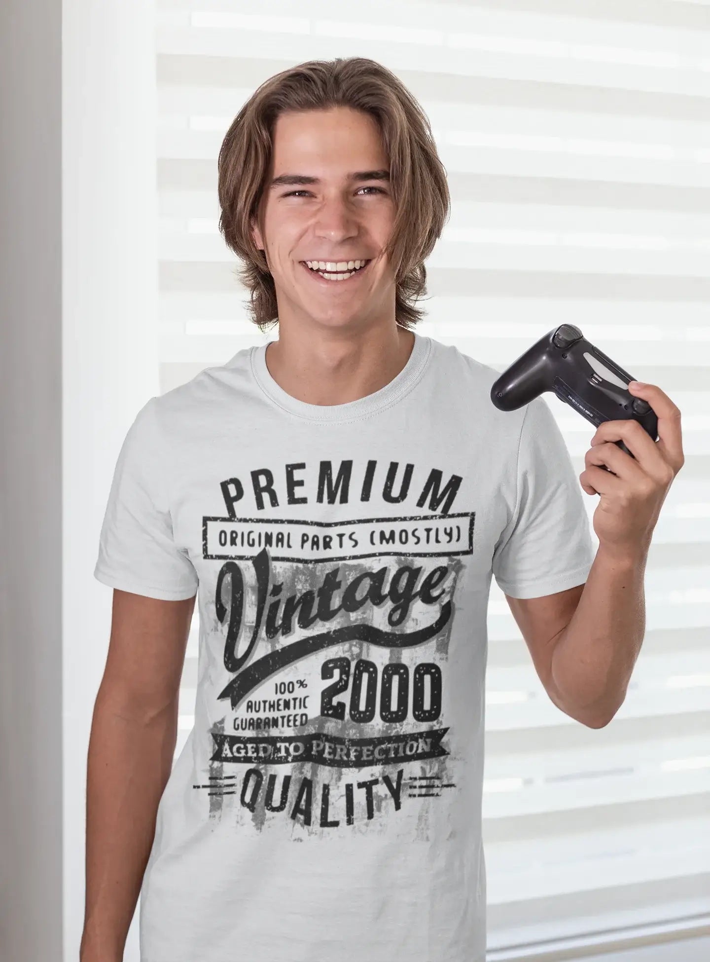 ULTRABASIC - T-shirt <span>cadeau</span> <span>d'anniversaire</span> <span>graphique</span> <span>pour hommes</span> 2000 Aged to Perfection