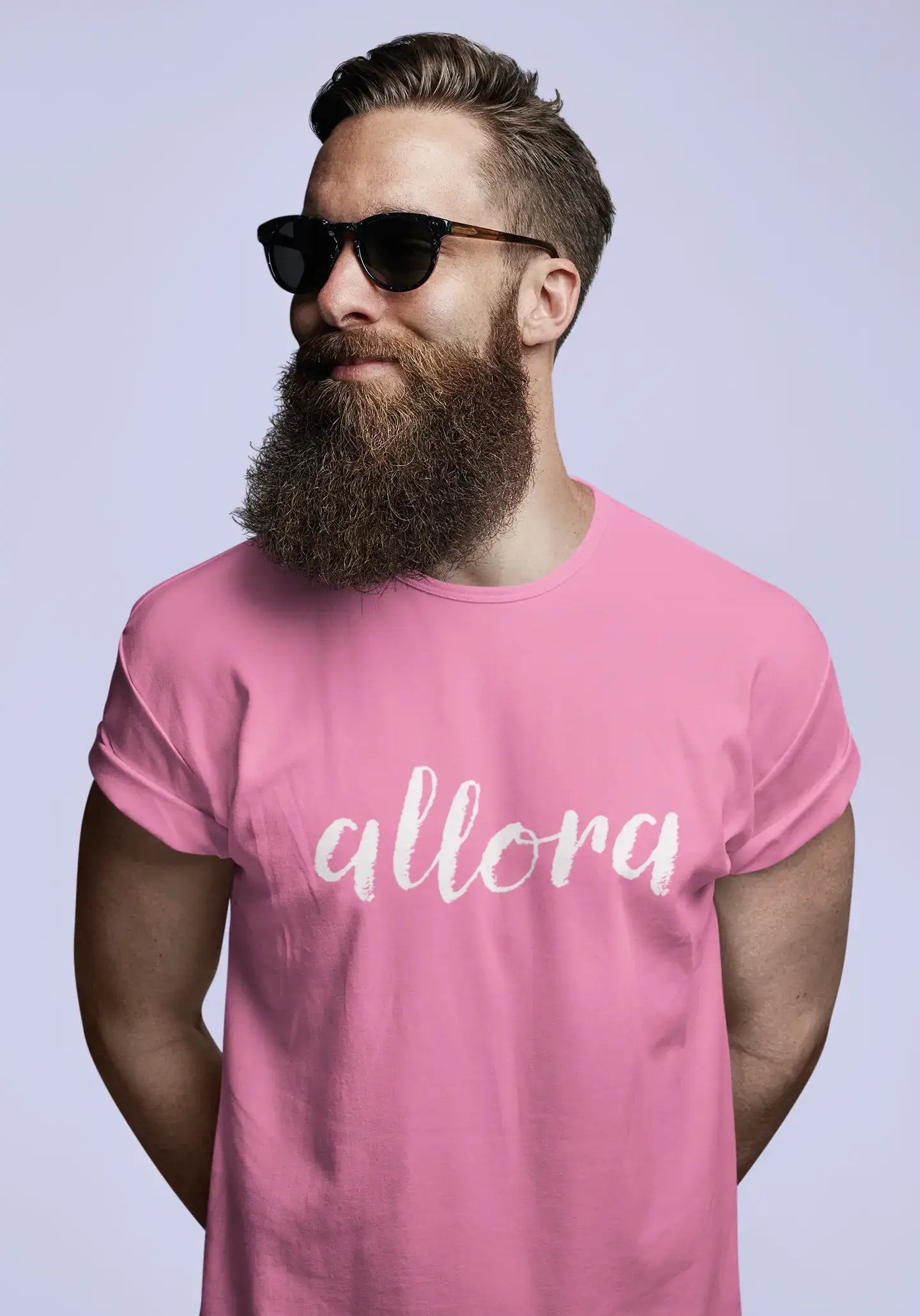 ULTRABASIC - Graphic Printed Men's Allora T-Shirt Deep Black