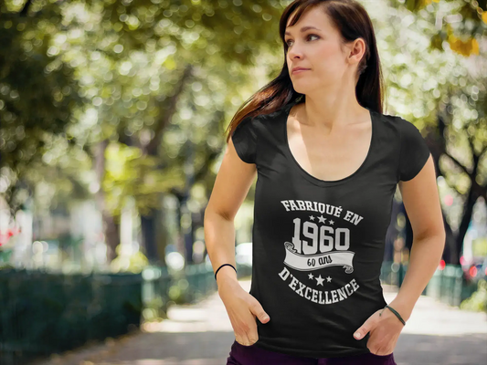 Ultrabasic - Tee-Shirt Femme Manches Courtes Fabriqué en 1960, 60 Ans d'être Génial T-Shirt