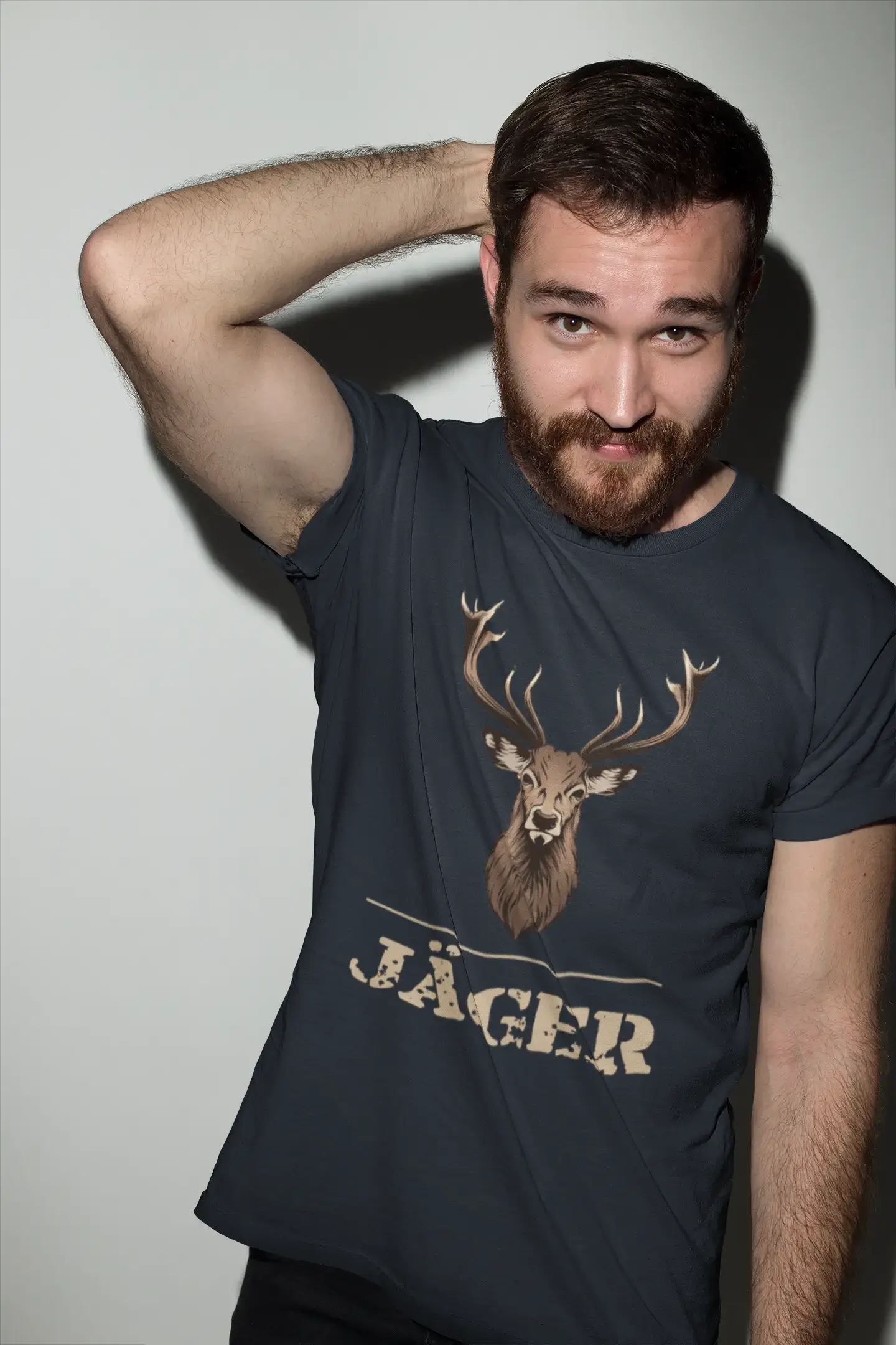 T-shirt <span>graphique</span> <span>homme</span> Hirsch Jäger idée <span>cadeau</span>