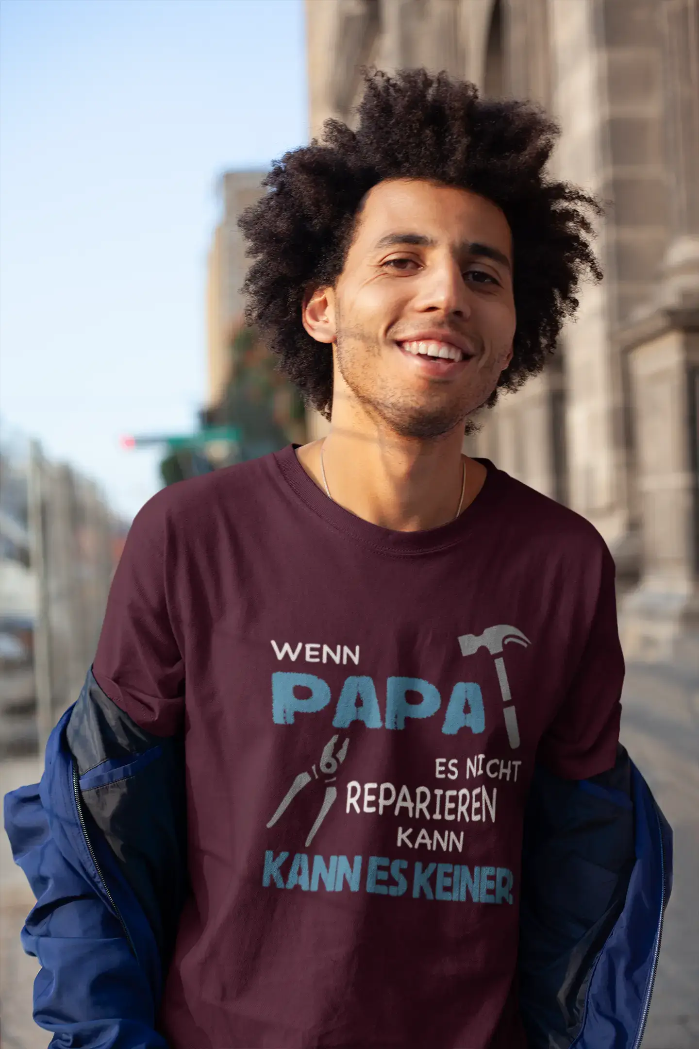 T-shirt <span>graphique</span> <span>homme</span> Wenn Papa es Nicht Reparieren kann Idée <span>cadeau</span>