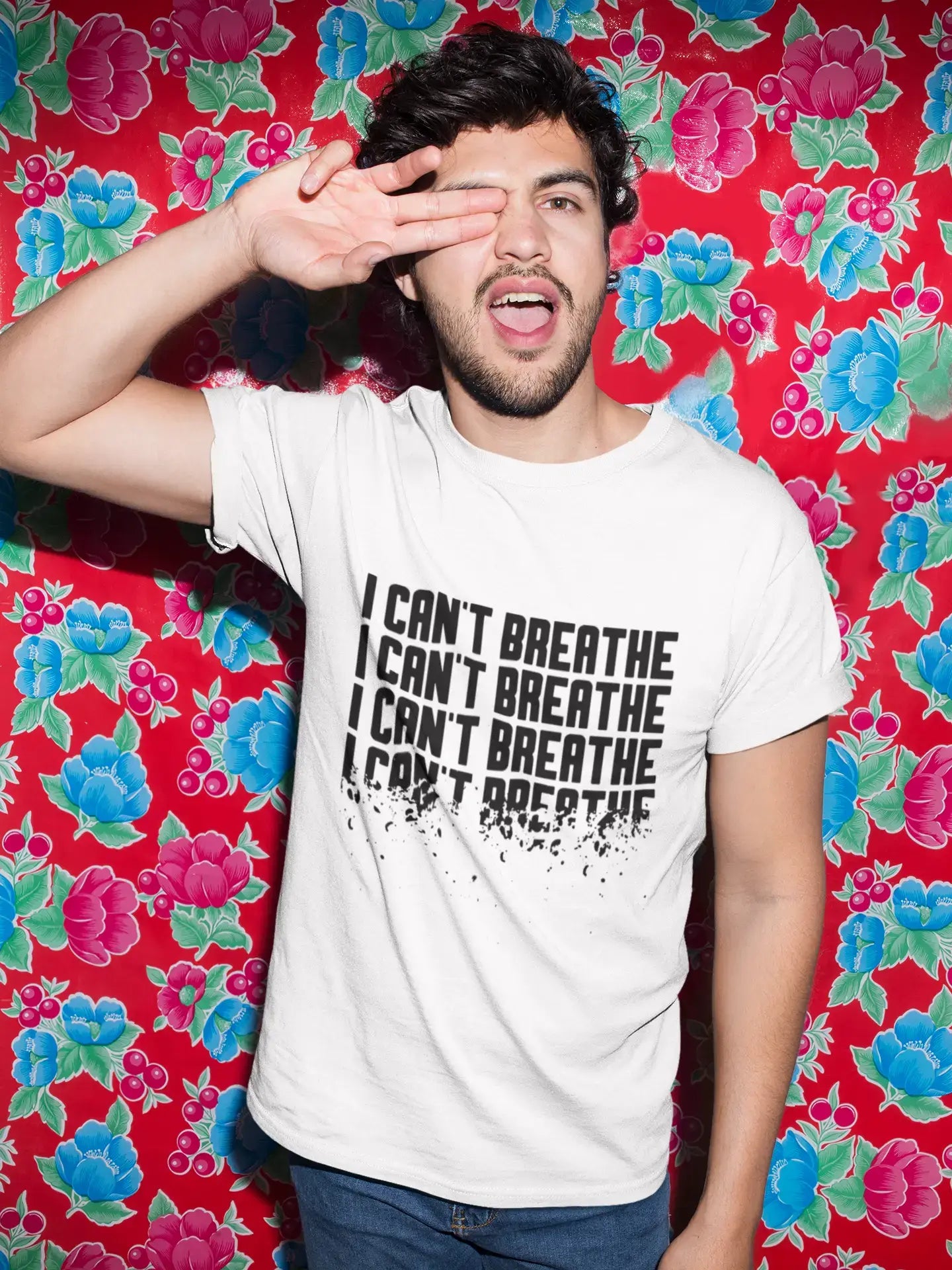 Men’s Graphic T-Shirt I Can't Breathe Gift Idea