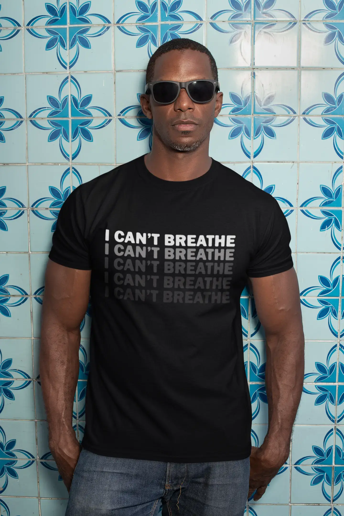 Men’s Graphic T-Shirt I Can't Breathe Gift Idea