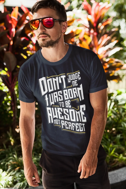 T-Shirt Homme Chemise Vintage Génial Pas Parfait Graphique T-Shirt À Manches Courtes