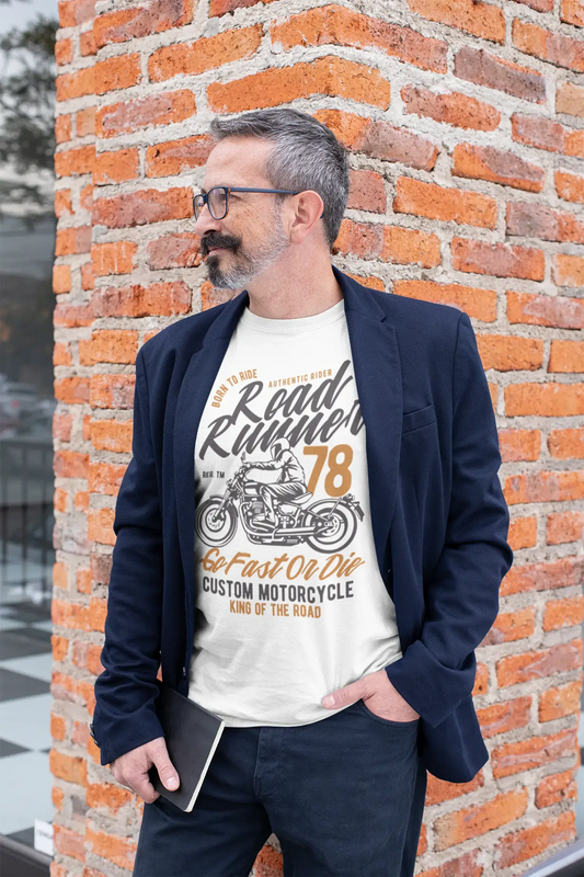 ULTRABASIC Vintage Motorcycle T-shirt for Men - Authentic Rider Men's Graphic Tee