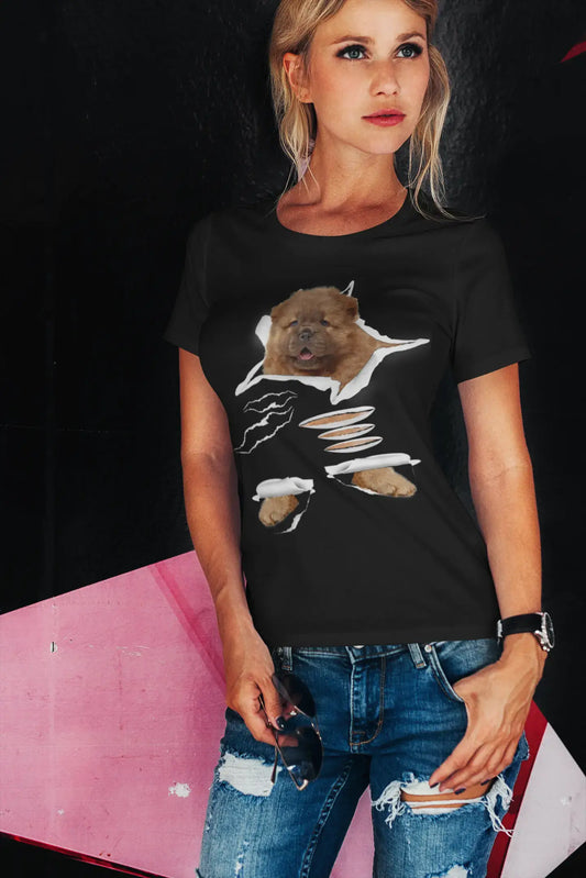 T-shirt biologique ULTRABASIC pour femmes - Chow Chow - Chemise pour chien drôle - Vêtements pour chiens