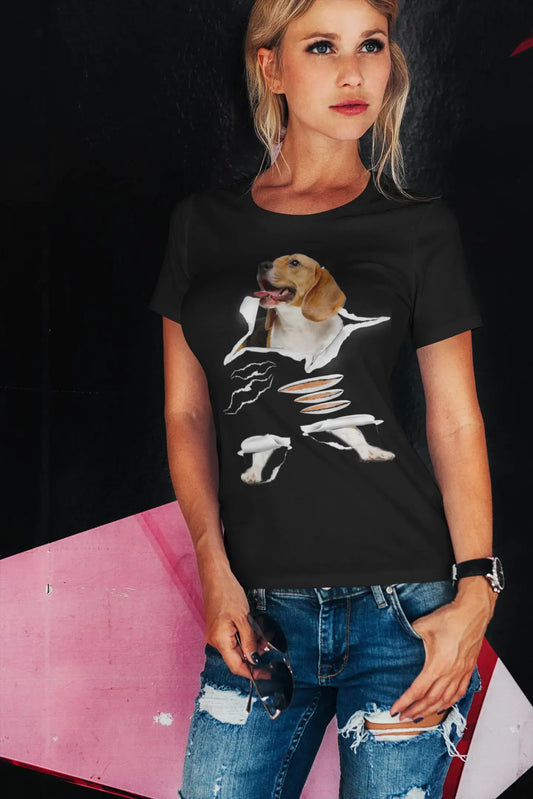 T-shirt biologique ULTRABASIC pour femmes - Beagle - Chemise pour chien drôle - Vêtements pour chiens