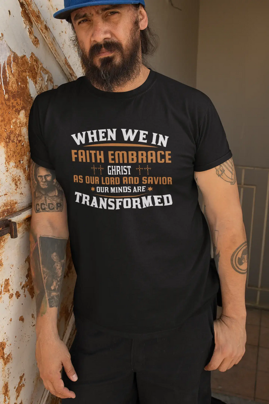 T-shirt ULTRABASIC pour hommes Nos esprits sont transformés - Chemise religieuse chrétienne