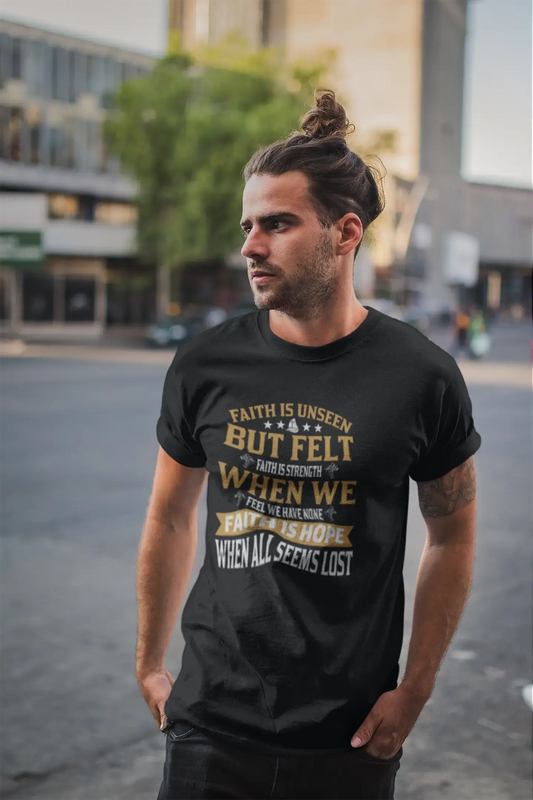 T-shirt ULTRABASIC pour hommes La foi est la force - La foi est l'espoir - Chemise religieuse