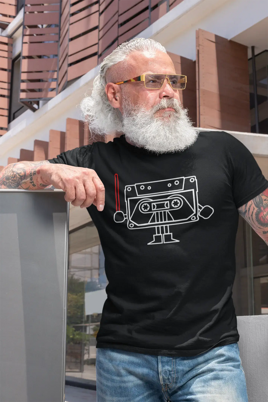 T-Shirt ULTRABASIC Homme Dark Cassete - Génération Analogique - Chemise pour Musican
