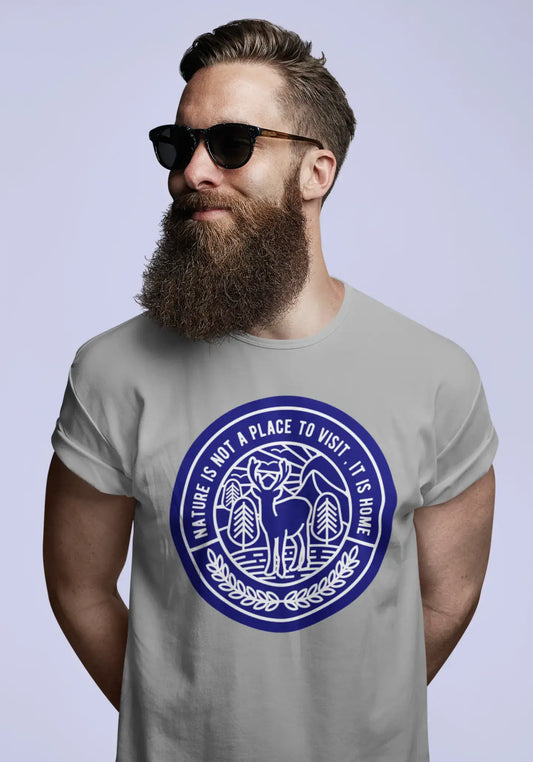 T-shirt graphique ULTRABASIC pour hommes Nature is Home - Chemise d'aventure de cerf pour hommes