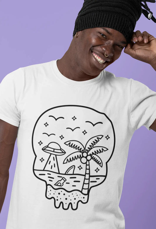 T-shirt graphique ULTRABASIC pour hommes La vérité est à la plage - Chemise OVNI pour hommes