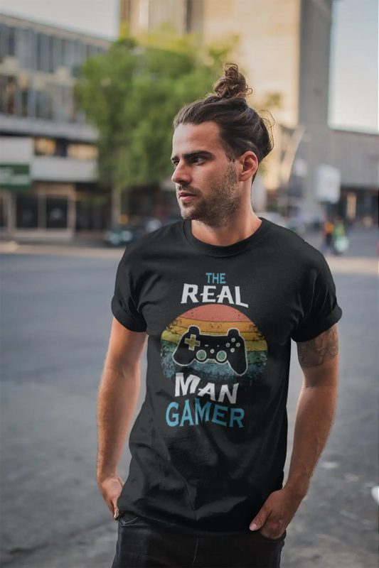 T-shirt ULTRABASIC pour hommes Real Men Gamer - Chemise de jeu pour hommes - Vêtements graphiques