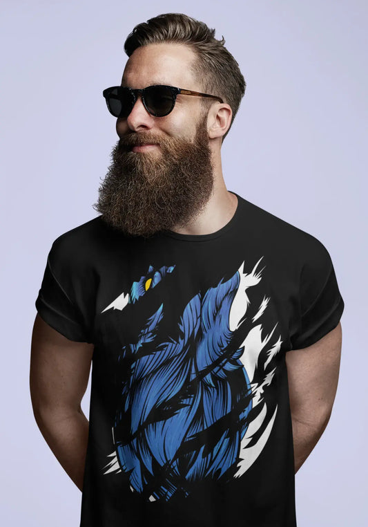 ULTRABASIC T-Shirt Torn pour Homme Pavo - Chemise Vintage Bel Oiseau pour Homme