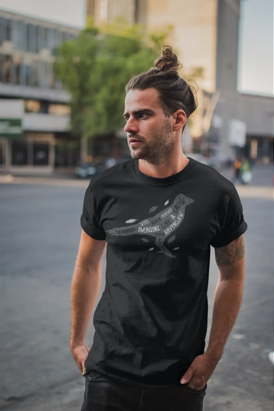 ULTRABASIC T-Shirt graphique pour hommes, chemise noire Craw Darkness pour hommes