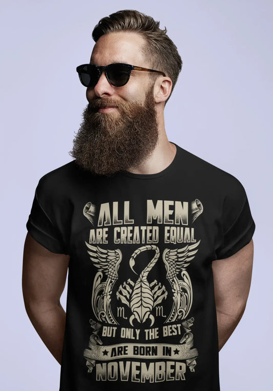 ULTRABASIC T-Shirt Homme Seuls les Meilleurs Sont Nés en Novembre - Chemise Anniversaire Zodiaque