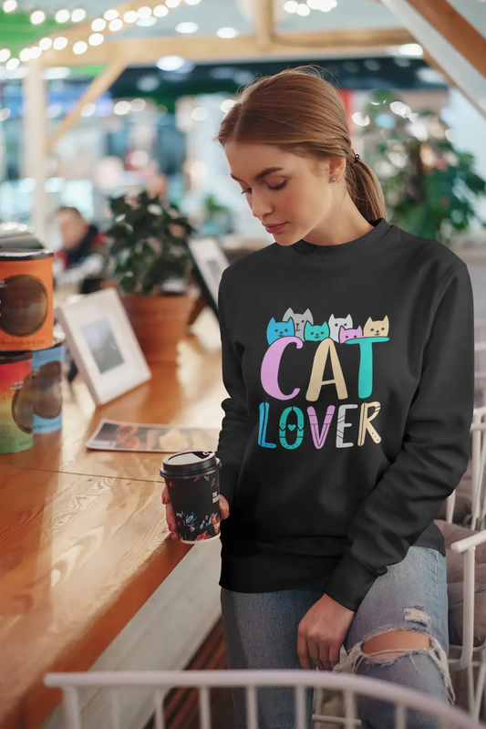 ULTRABASIC Women's Sweatshirt Cat Lover - Kitten Funny Sweater for Ladies