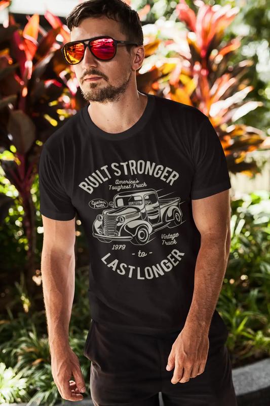 ULTRABASIC Men's T-Shirt Built Stronger Last Longer - America's Vintage Truck Shirt