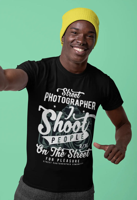 ULTRABASIC Men's Graphic T-Shirt Street Photographer - Shoot People On The Street