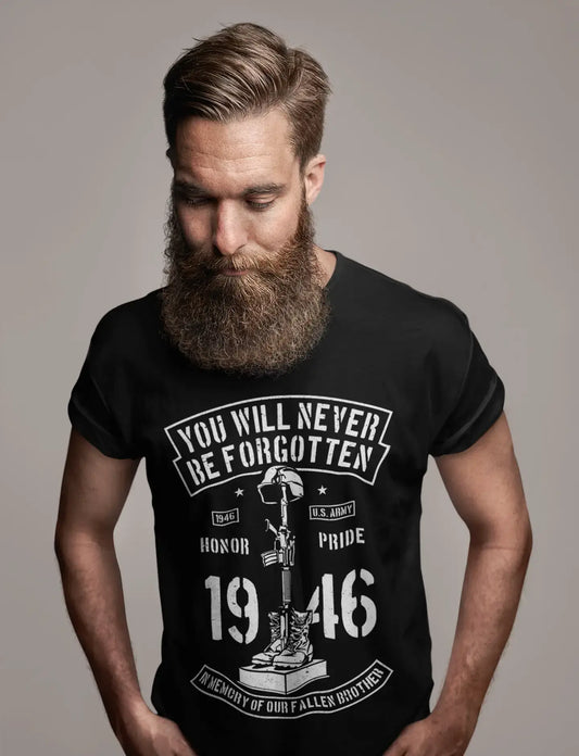 ULTRABASIC Men's T-Shirt You Will Never Be Forgotten - US Army 1946 Honor Pride Tee Shirt