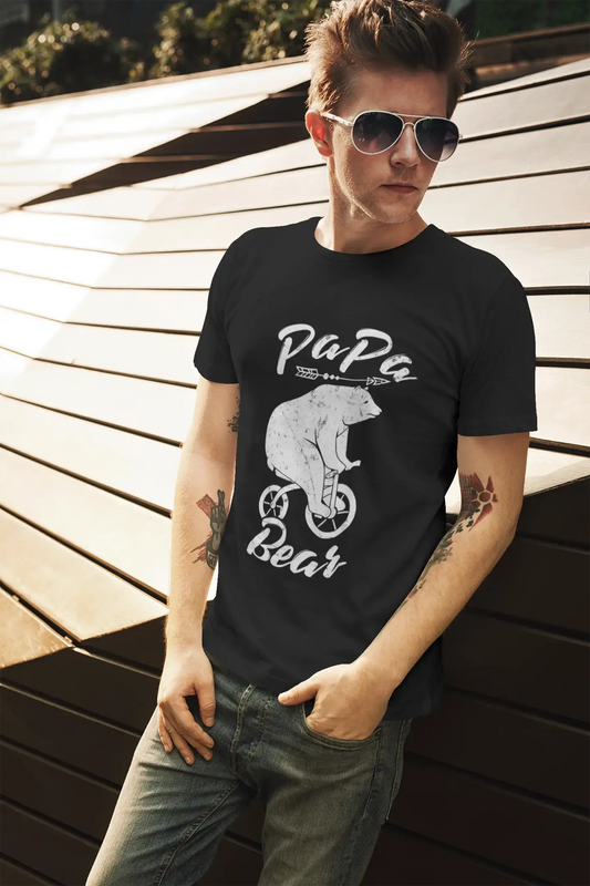 ULTRABASIC Men's Graphic T-Shirt Biker Papa Bear - Gift For Father's Day