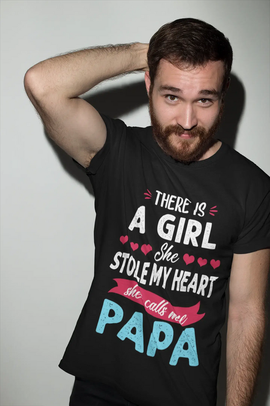 ULTRABASIC Men's Graphic T-Shirt She Stole My Heart - She Calls Me Papa - Daughter Love's Love