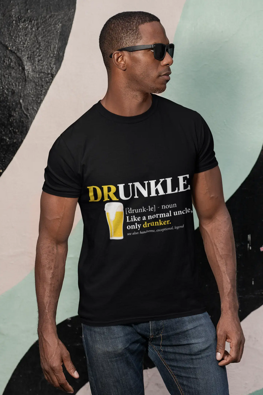 ULTRABASIC Men's T-Shirt Definition Drunkle - Like a Normal Uncle, Only Drunker - Beer Lover Tee Shirt