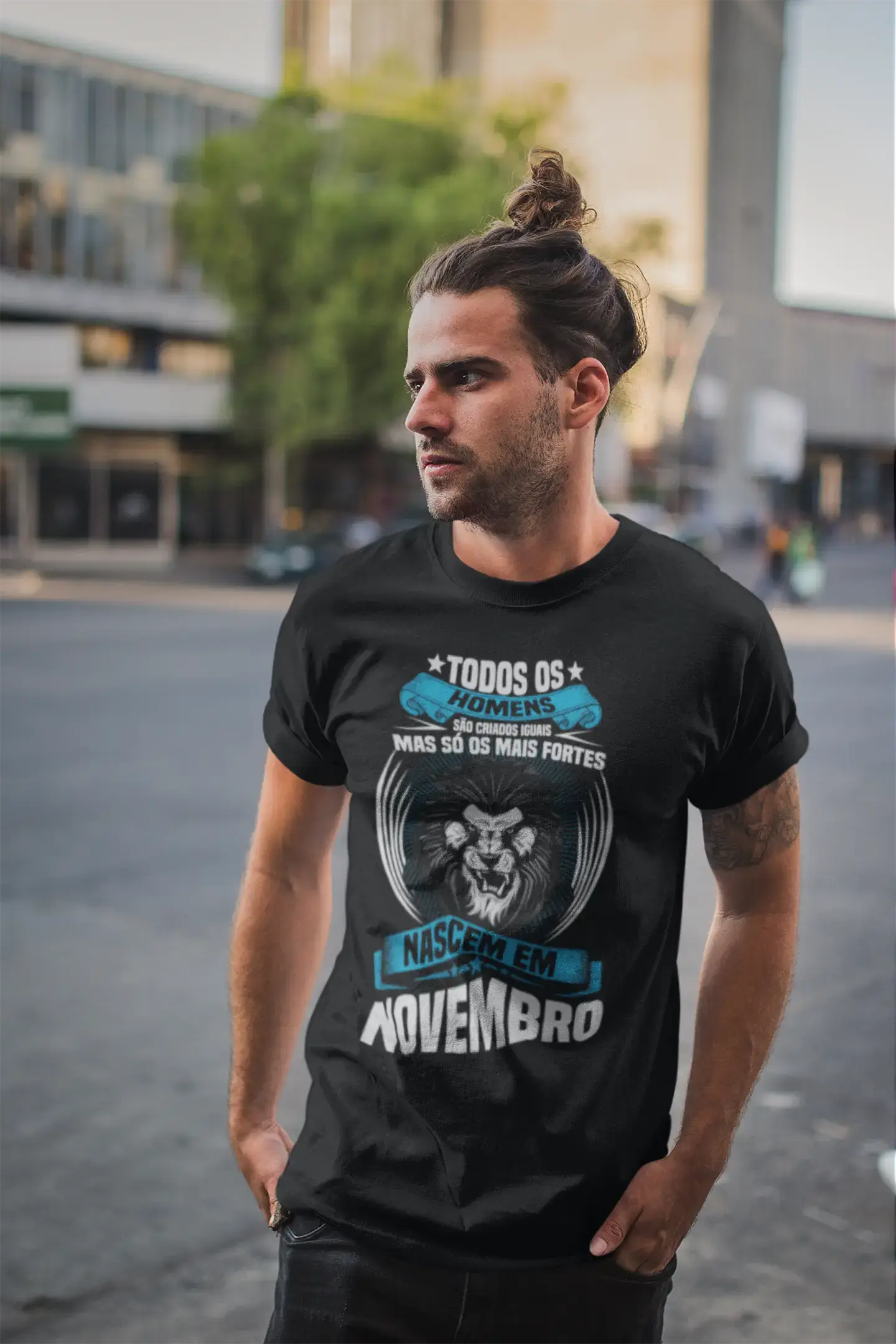 ULTRABASIC Men's Vintage T-Shirt Homens Nascem Em Novembro - Birthday Gift