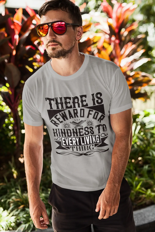 ULTRABASIC Men's T-Shirt There Is Reward For Kindness To Every Living Thing - Religious Quote
