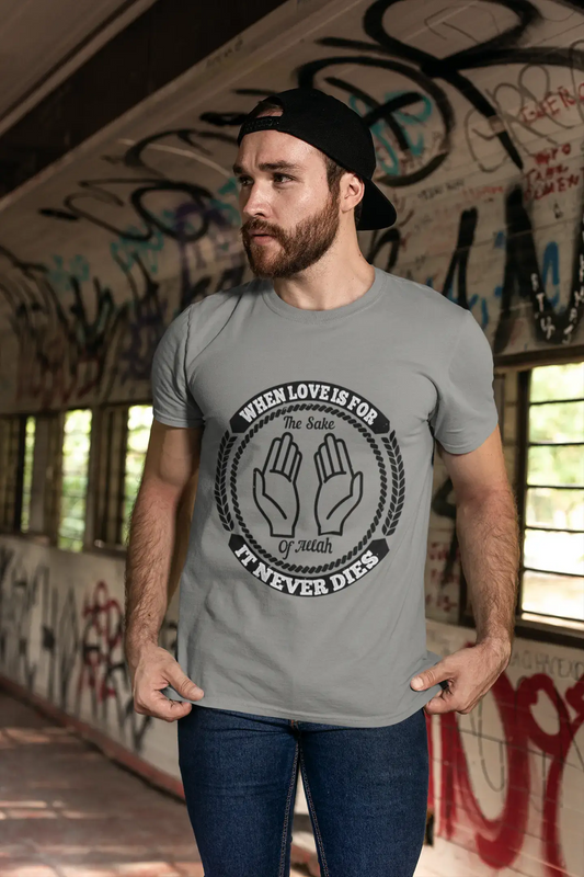 ULTRABASIC Men's T-Shirt The Sake of Allah - It Never Dies - Religious Tee Shirt